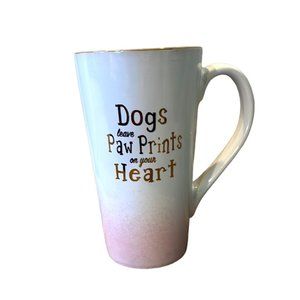 Beautiful Pink White Gold Trim Lettering Mug Cup Microwave snd Dishwasher Safe